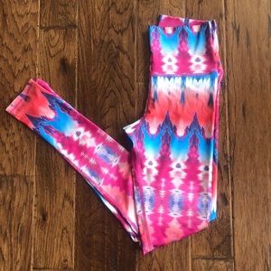 Love Zuvi extra long multi colored leggings